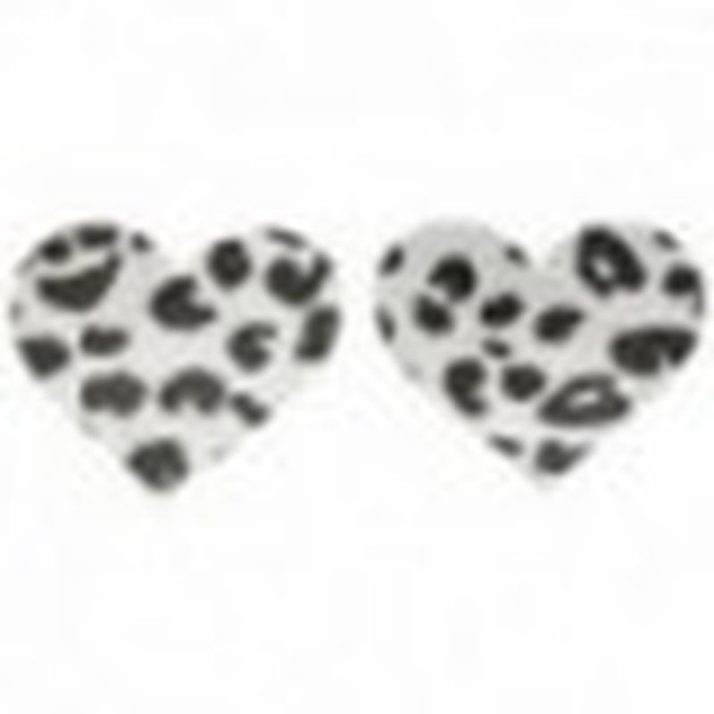 Pezoneras Corazon de dalmata Blanco