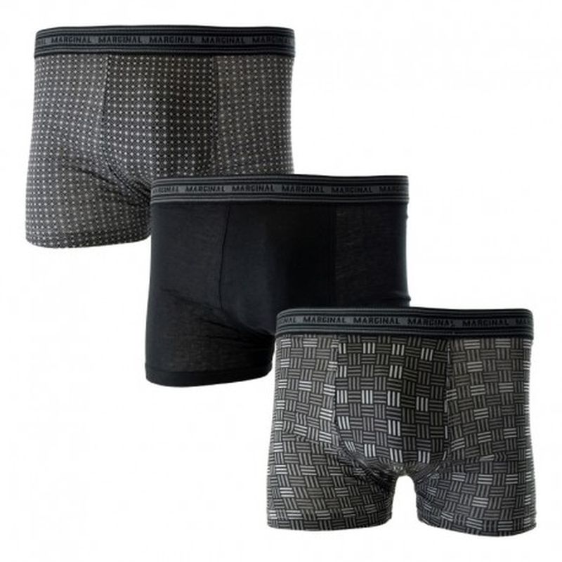 Set 12 Boxers MARGINAL Oscuros sz L