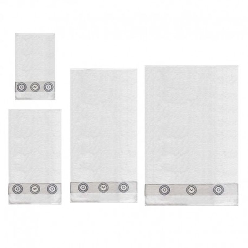 Set 4 toallas Versace 1969 Blanco