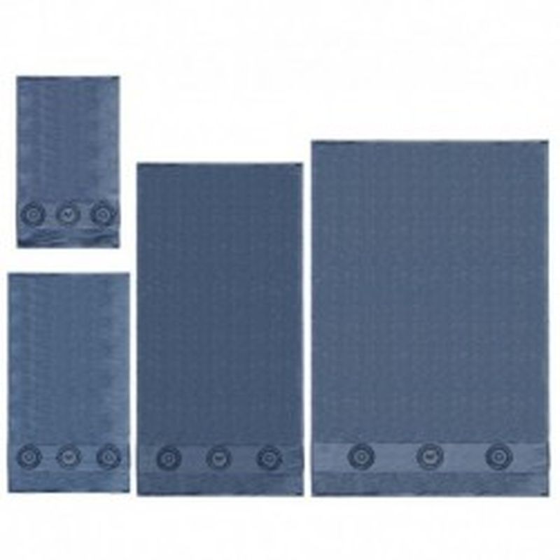 Set 4 toallas Versace 1969 Azul