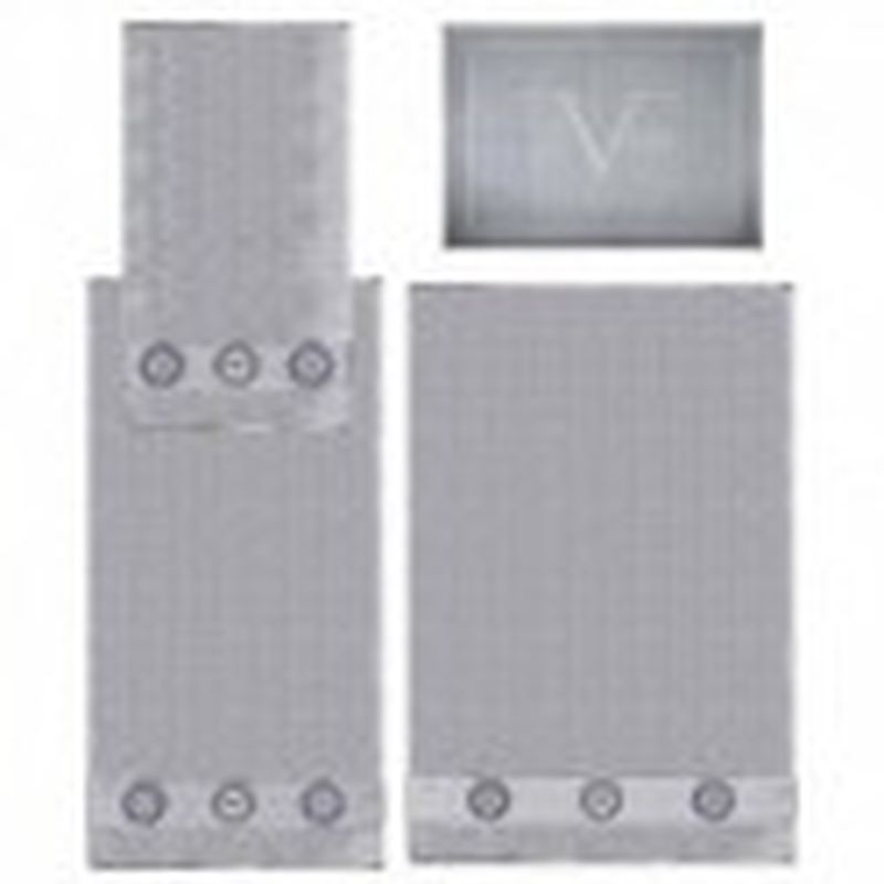 Set 3 toallas + alfombrilla Versace 1969 Gris
