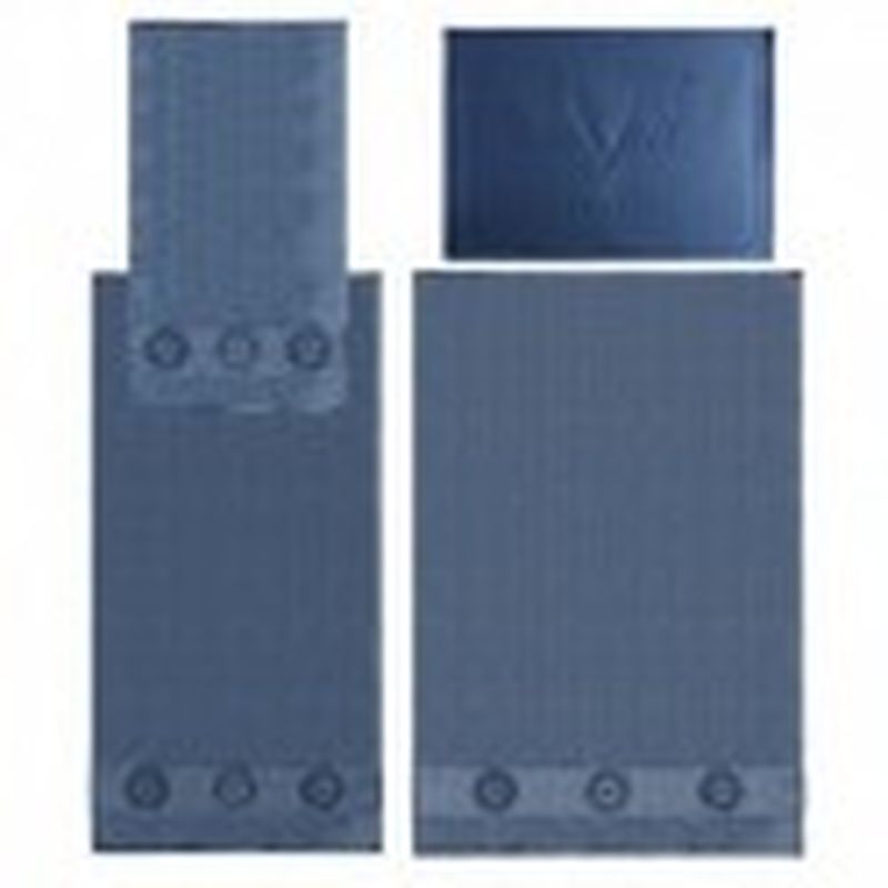 Set 3 toallas + alfombrilla Versace 1969 Azul