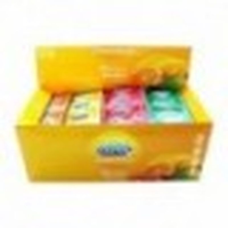 Preservativos DUREX - Pleasure fruits - caja gran formato 144 uds. - lisos, coloridos, lubricados, con sabor y con depósito.