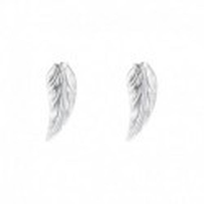 Pendiente hoja plateado.