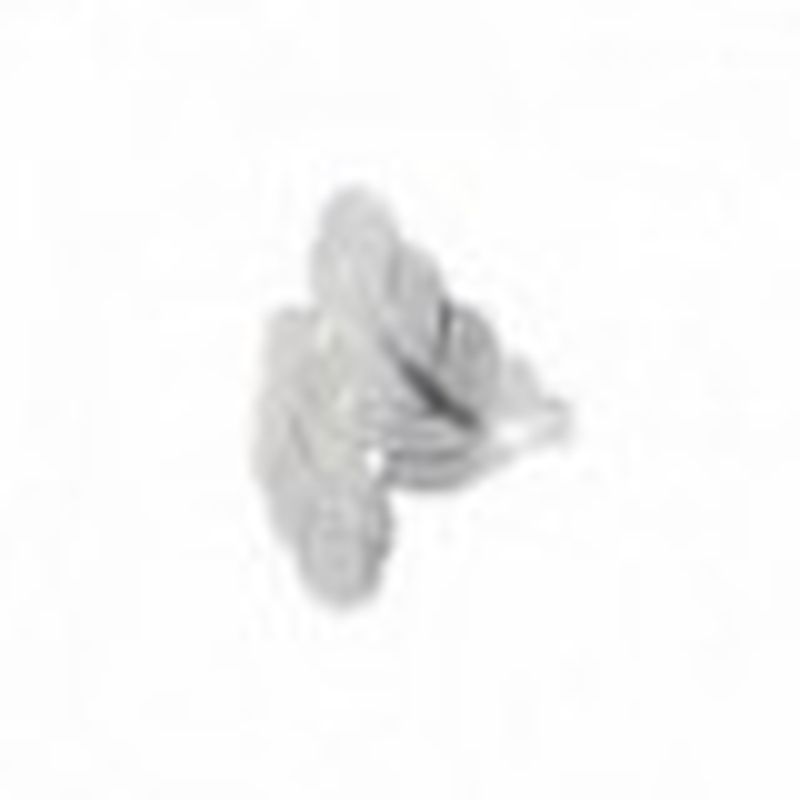 ANILLO HOJAS. COLOR PLATA