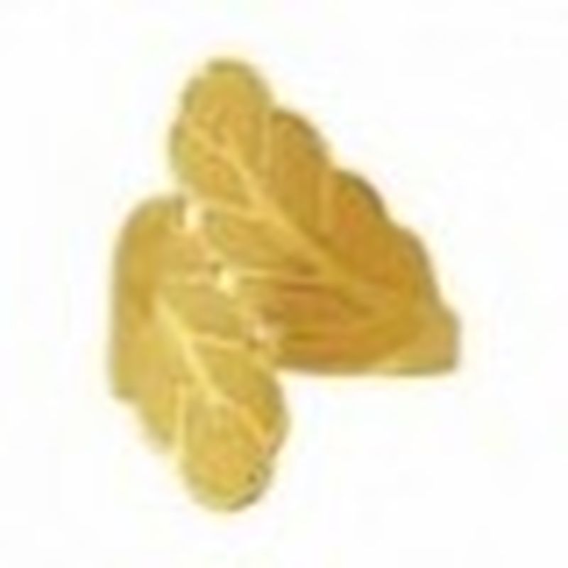 ANILLO HOJAS. DORADO
