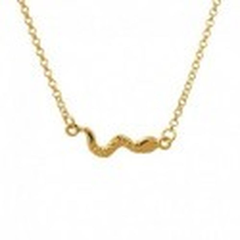 GARGANTILLA CON SERPIENTE. BAÑO ORO AMARILLO