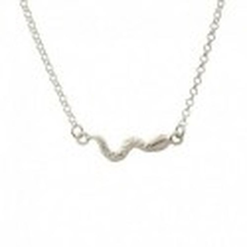 GARGANTILLA CON SERPIENTE. Plata