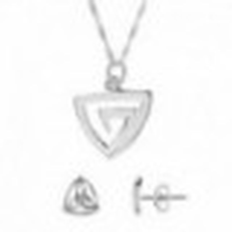 CONJUNTO GARGANTILLA Y PENDIENTES SIMBOLO CELTA COLOR PLATA