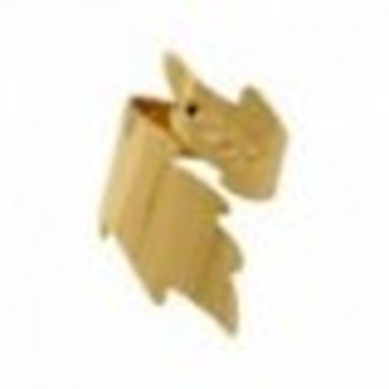 ANILLO ESPIRAL HOJAS FACETADO. BAÑO DORADO