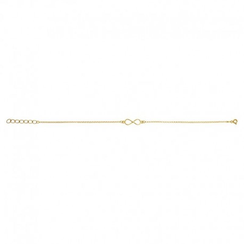 PULSERA INFINITO.BAÑO ORO AMARILLO