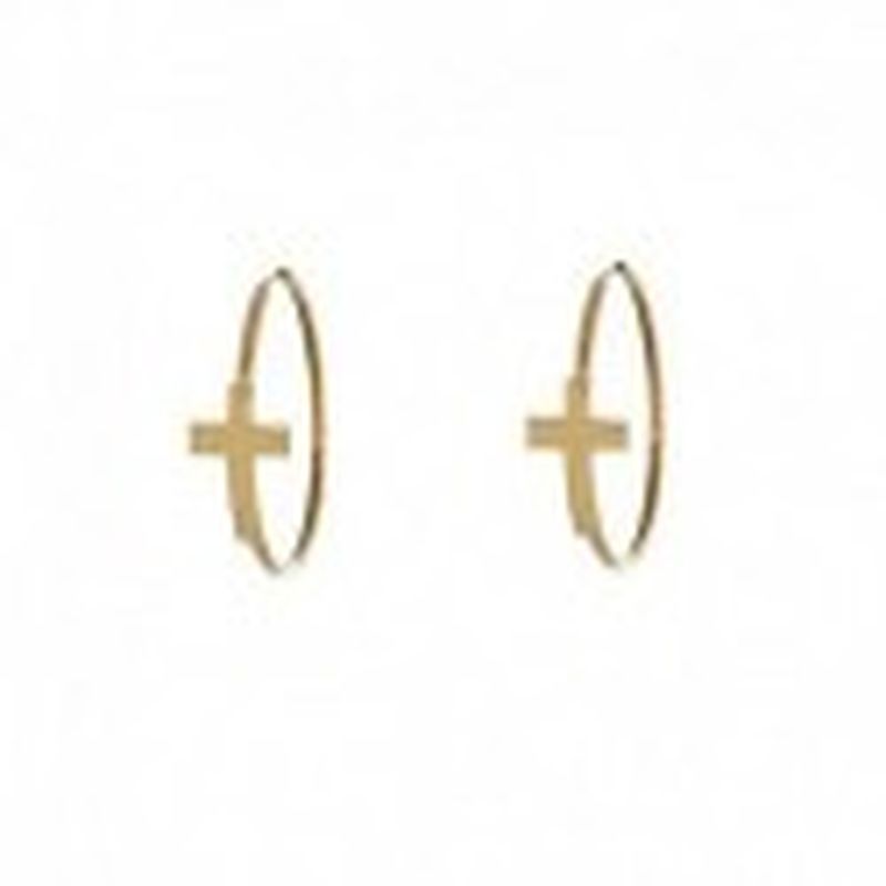 CRIOLLAS CON CRUZ. BAÑO ORO AMARILLO