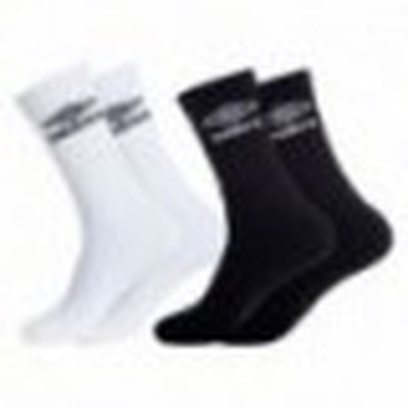 Set 12P calcetines "tenis" UMBRO 6p negros + 6p blancos - talla 39/42