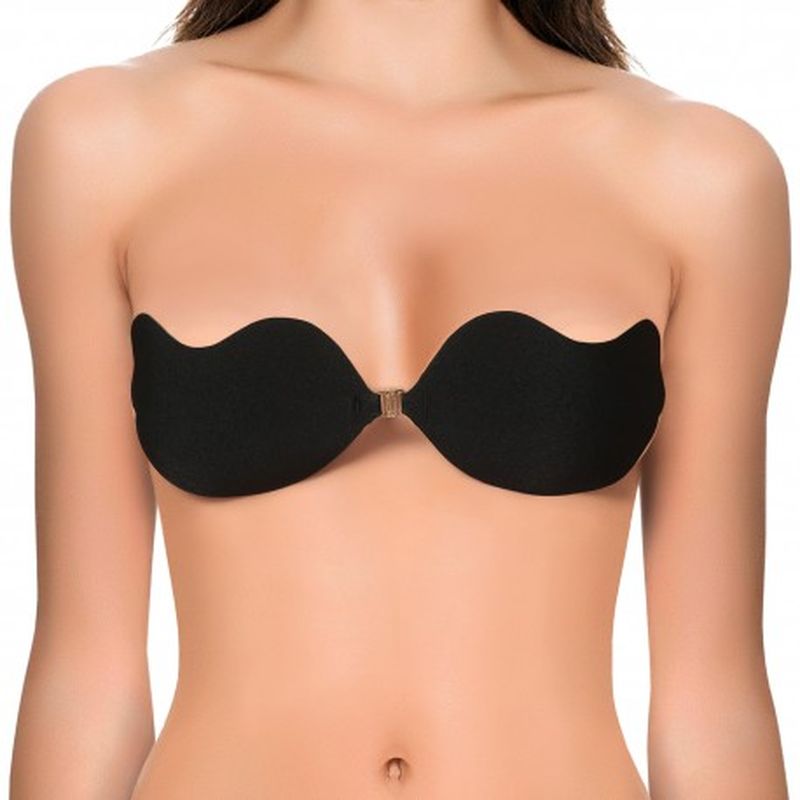 Set de 3 uds. Invisible bra Strapless autoadhesivo - copa B - color negro