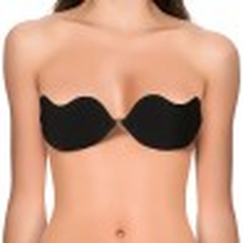 Set de 3 uds. Invisible bra Strapless autoadhesivo - copa B - color negro