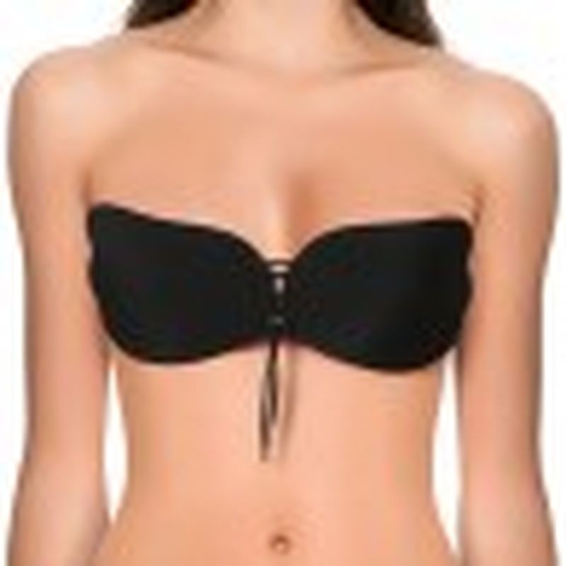 Set de 3 uds. Invisible bra Strapless autoadhesivo - copa A - color negro