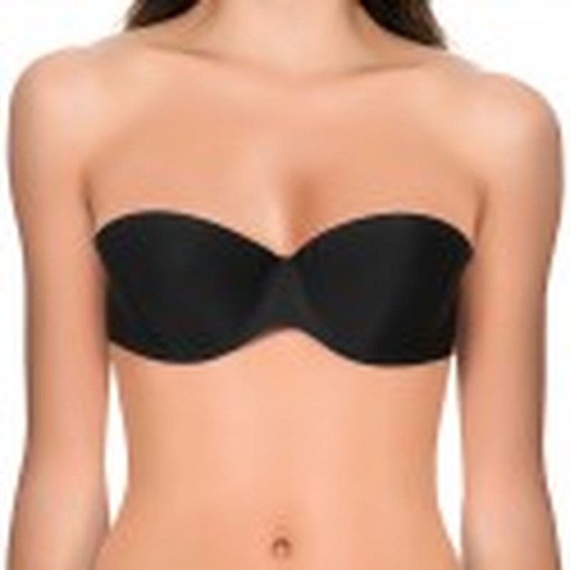 Set de 3 uds. Invisible bra Strapless autoadhesivo - copa B - color negro