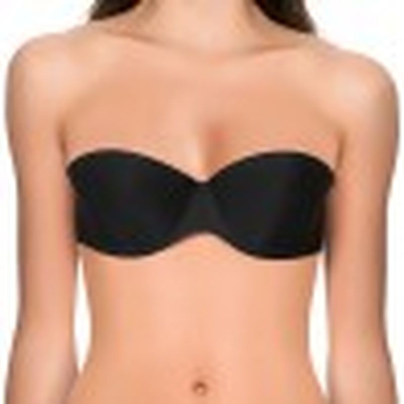 Set de 3 uds. Invisible bra Strapless autoadhesivo - copa B - color negro