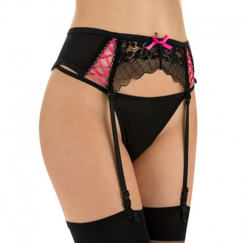 Ligueros Pink Shark Negro