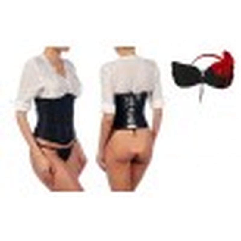 Underbust Vestalia Negro + Invisible Bra