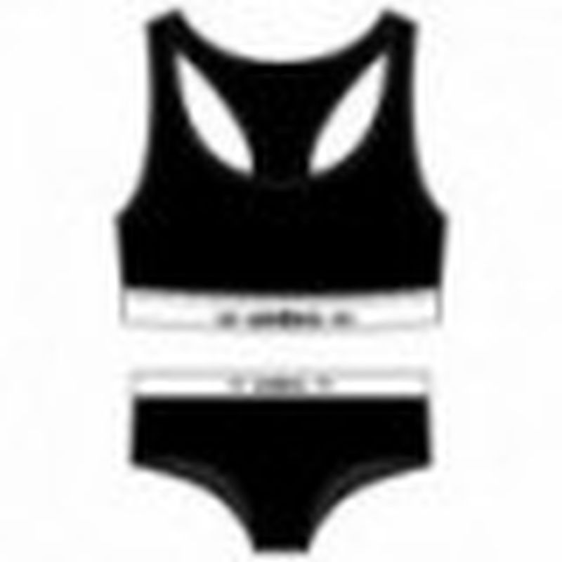 Set Sujetador negro UMBRO & Slip deportivo femenino negro UMBRO S