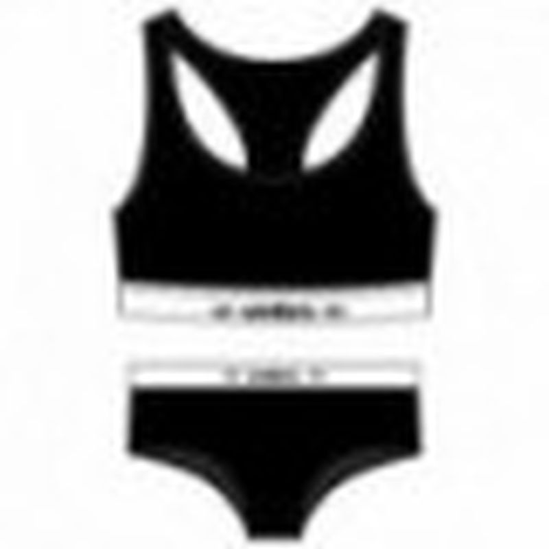 Set Sujetador negro UMBRO & Slip deportivo femenino negro UMBRO XL