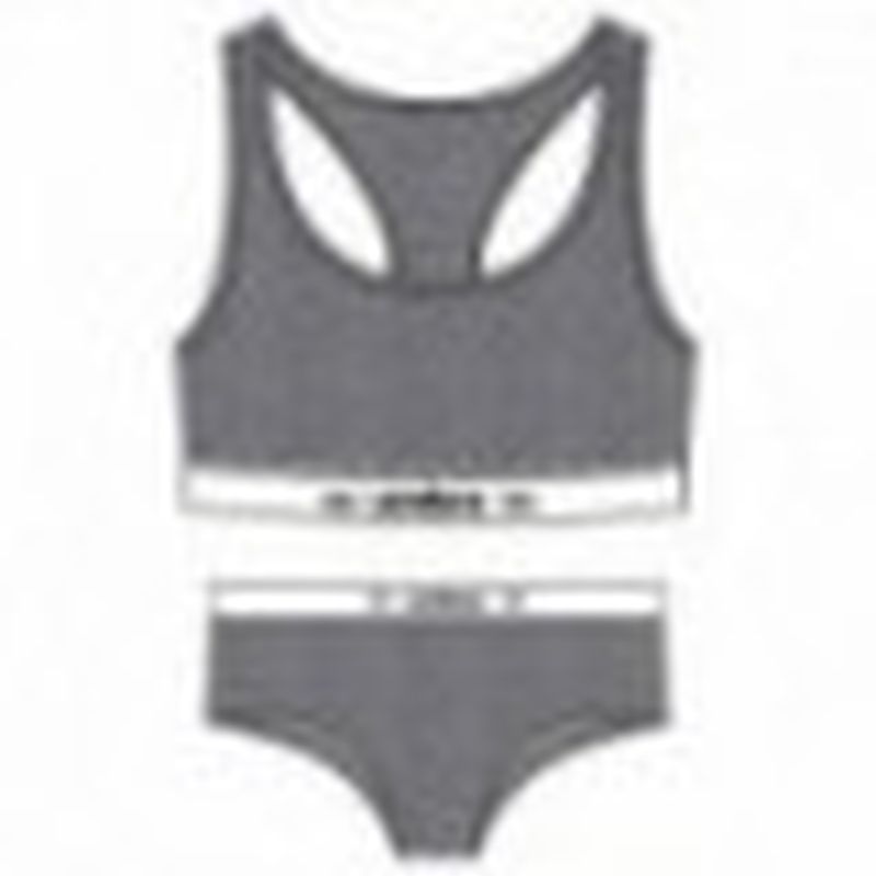 Set Sujetador gris UMBRO & Slip deportivo femenino gris UMBRO M