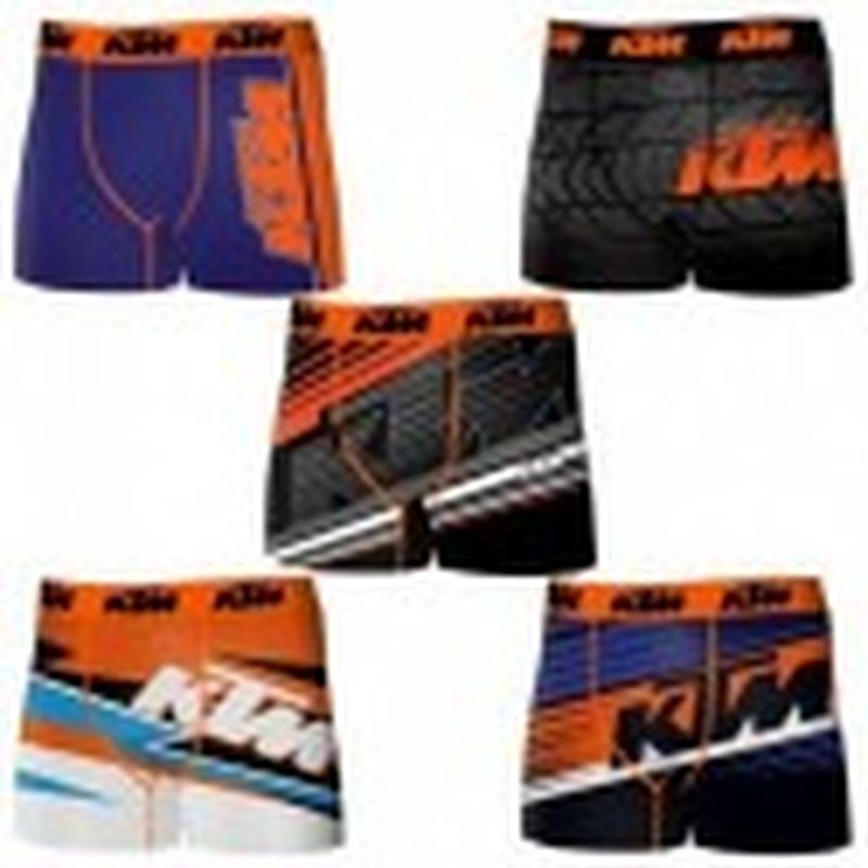 Set 5 Boxer KTM - microfibra (92% poliéster - 8% elastano) - multicolor