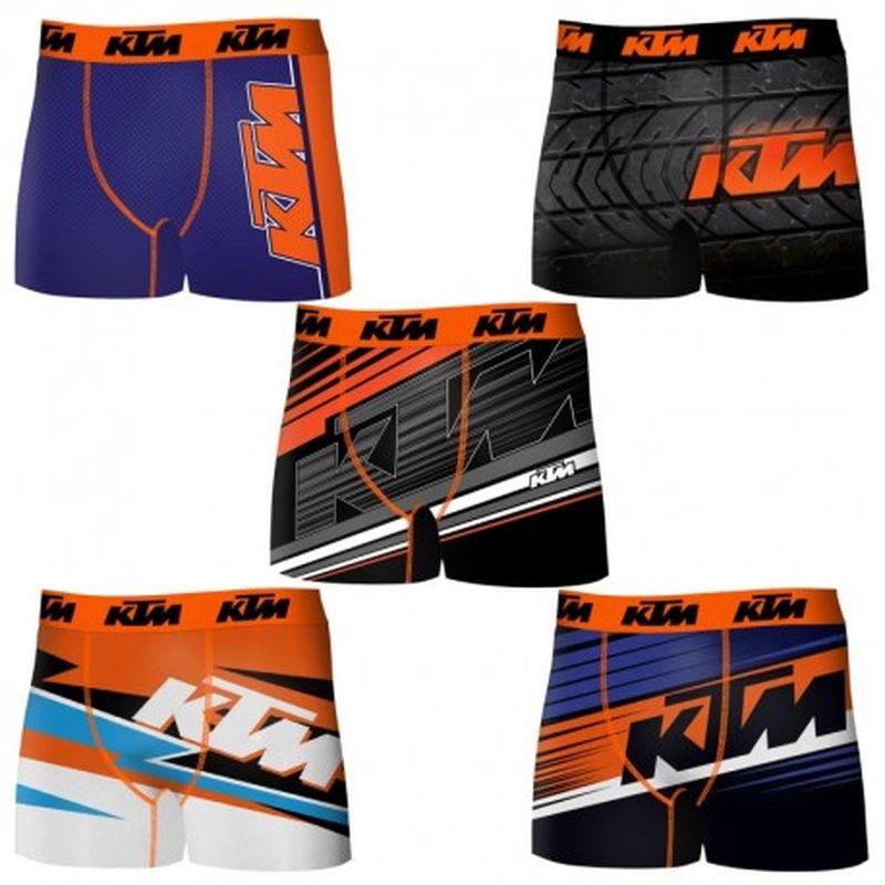 Set 5 Boxer KTM - microfibra (92% poliéster - 8% elastano) - multicolor