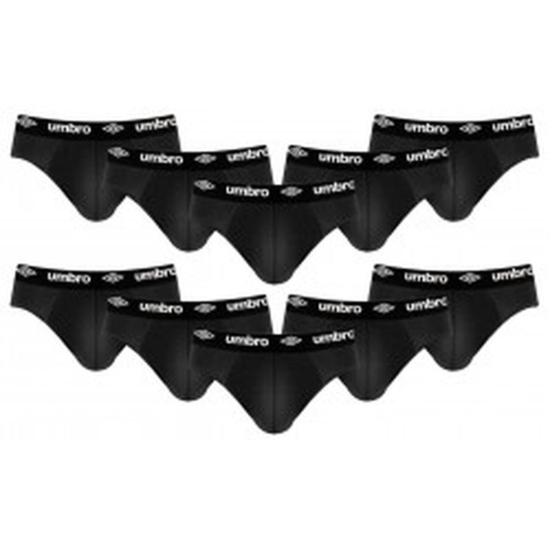 XXL Set 10 slips hombre, NEGRO, 100% algodón