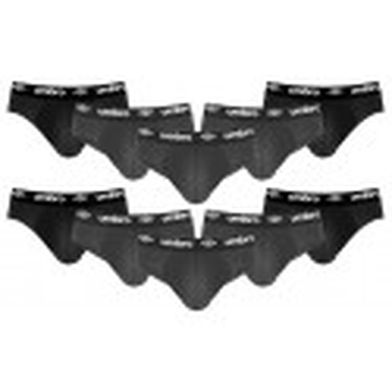 XXXL Set 10 slips hombre, negro(2) y gris(3), 100% algodón (salvo gris)