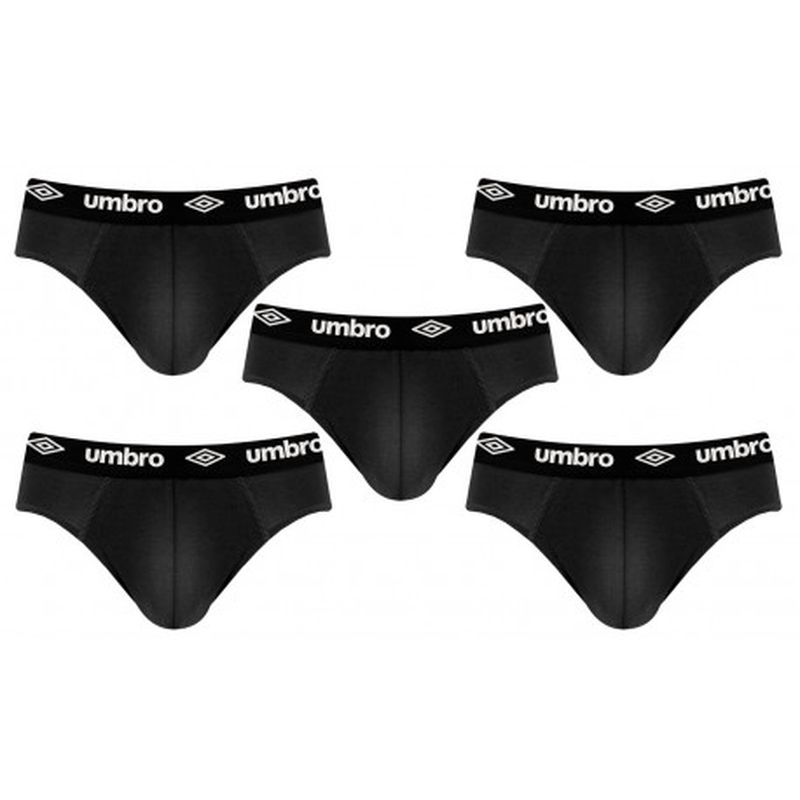 Set 5 slips hombre, NEGRO, 100% algodón