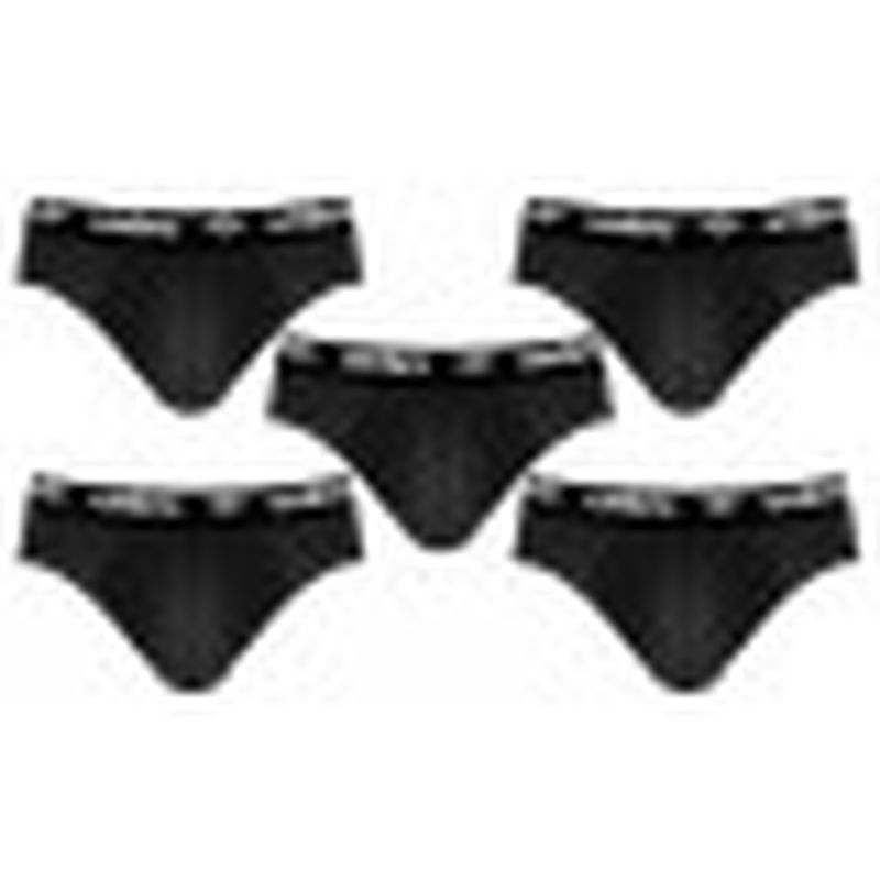 Set 5 slips hombre, NEGRO, 100% algodón