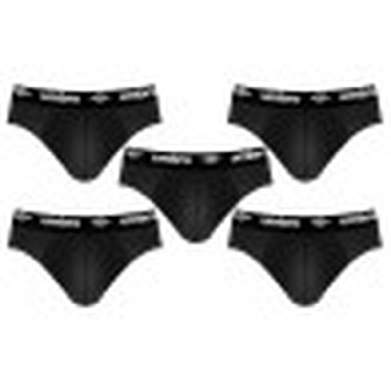 Set 5 slips hombre, NEGRO, 100% algodón
