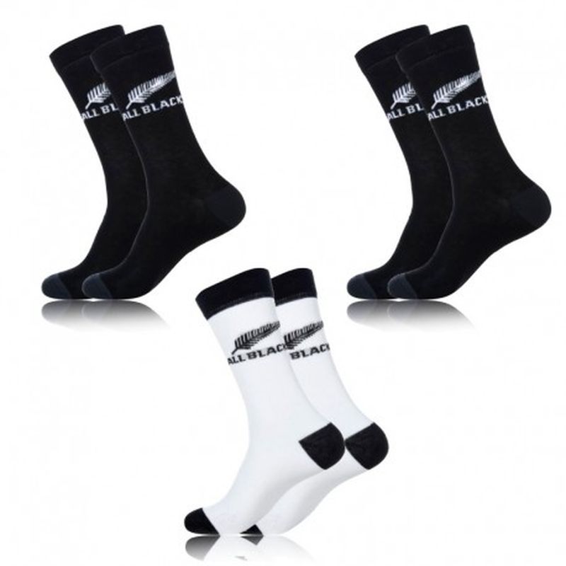 Set 3 pares de calcetines deportivos ALL BLACKS - 78% algodón