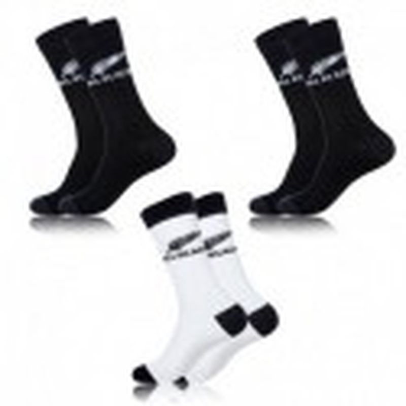 Set 3 pares de calcetines deportivos ALL BLACKS - 78% algodón
