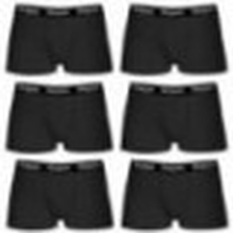 Set 6 boxer Kappa NEGRO - 95% algodón - 5% elastano