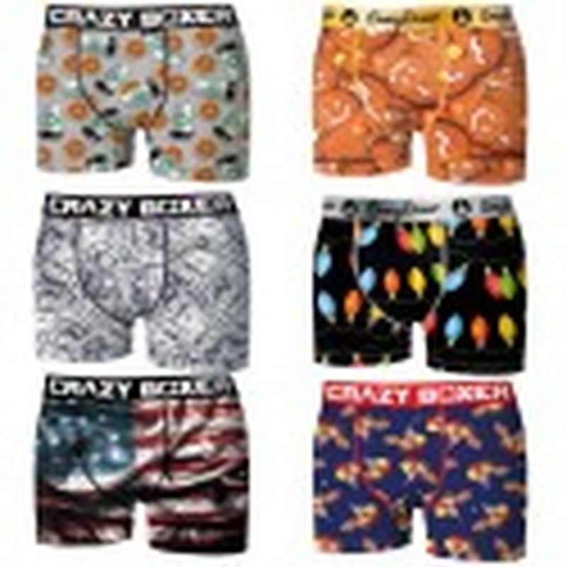 Pack 6pcs Surtido Crazy Boxer - Talla L