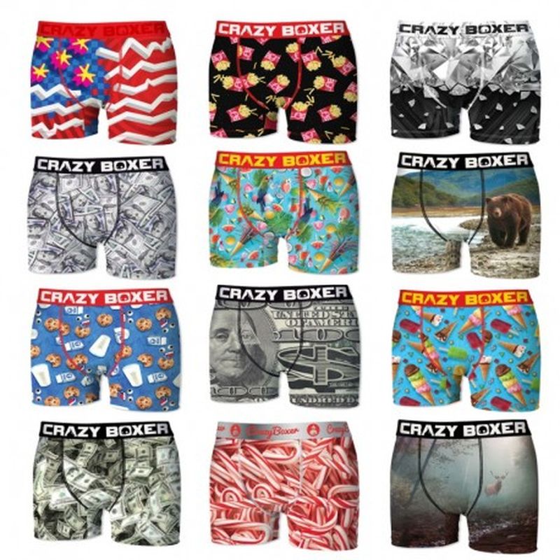 Pack 12pcs Surtido Crazy Boxer - Talla S