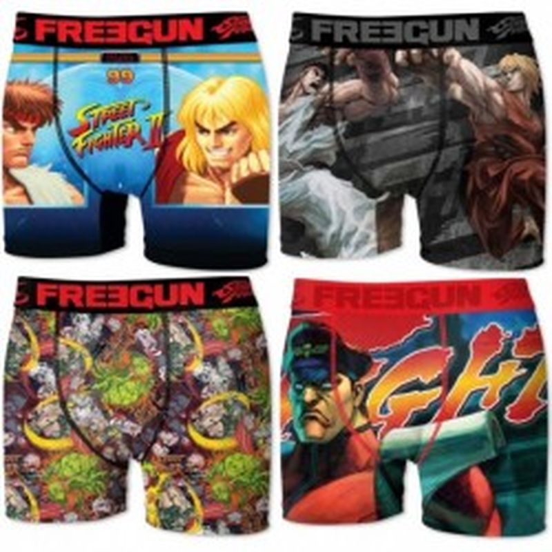 12/14 Pack 6pcs INFANTIL Surtido STREET FIGHTER FREEGUN - Talla 12/14