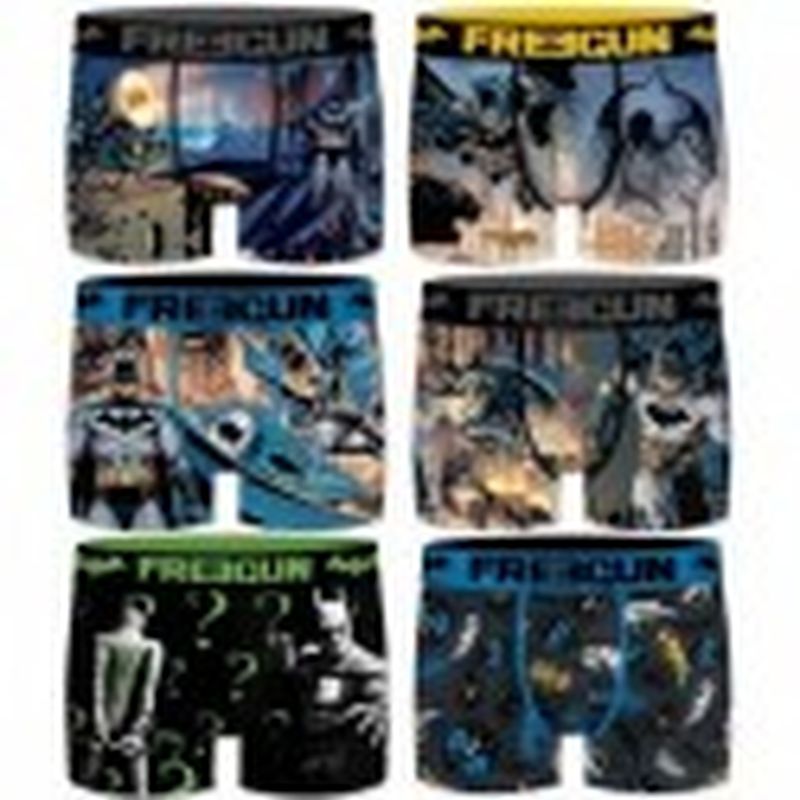 6/8 Pack 6pcs INFANTIL Surtido BATMAN FREEGUN - Talla 6/8