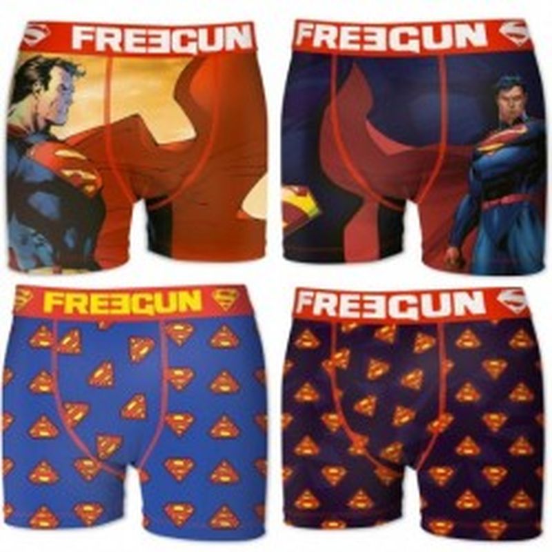 Pack 6pcs Surtido SUPERMAN FREEGUN - Talla XL