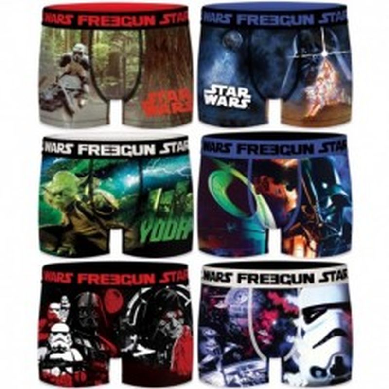Pack 6pcs Surtido STAR WARS FREEGUN - Talla L