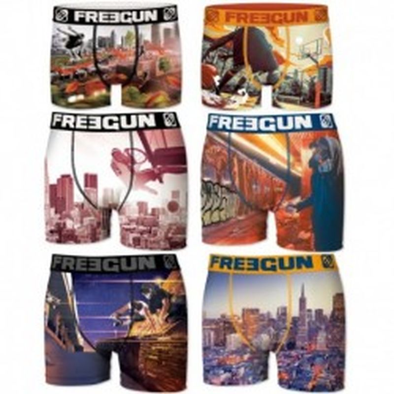 Pack 6pcs Surtido URBAN FREEGUN - Talla M
