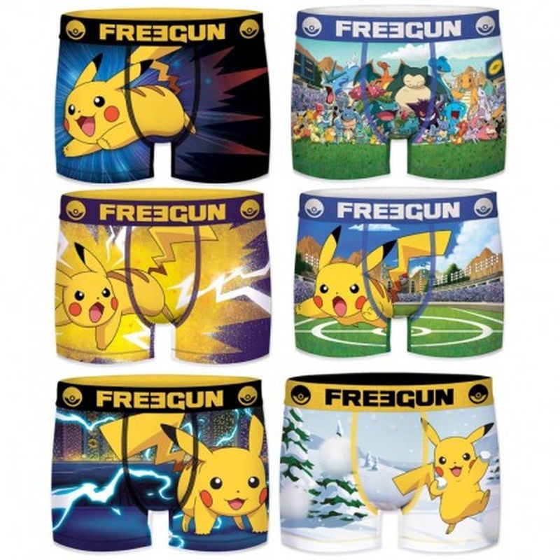 10/12 Pack 3pcs INFANTIL Surtido POKEMON FREEGUN - Talla 10/12