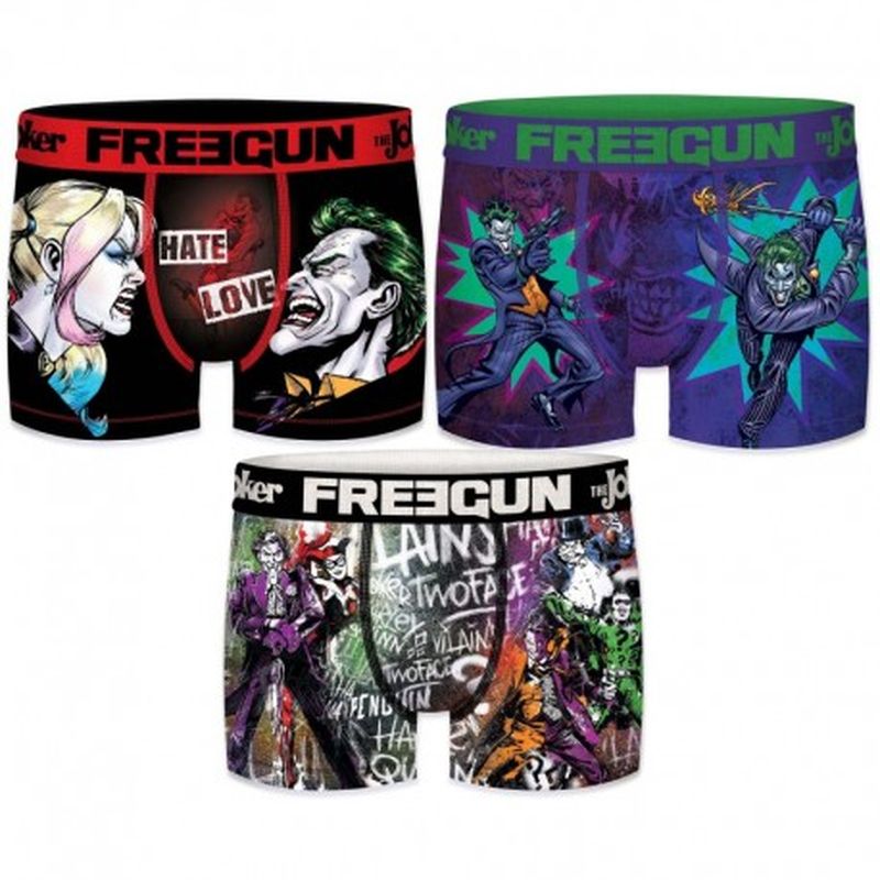 8/10 Pack 3pcs INFANTIL Surtido THE JOKER FREEGUN - Talla 8/10
