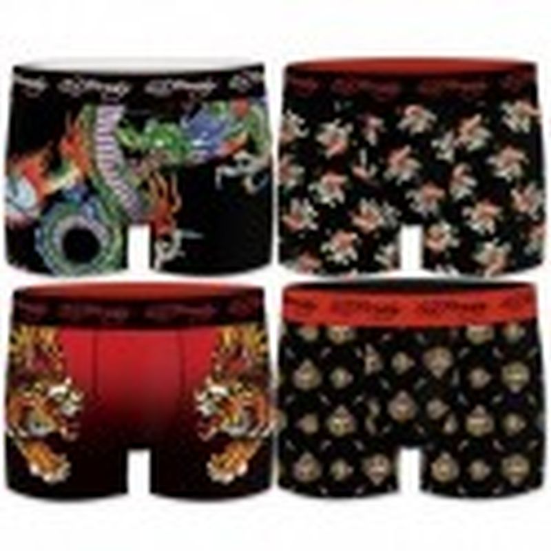 Pack 4pcs Surtido ED HARDY FREEGUN - Talla L