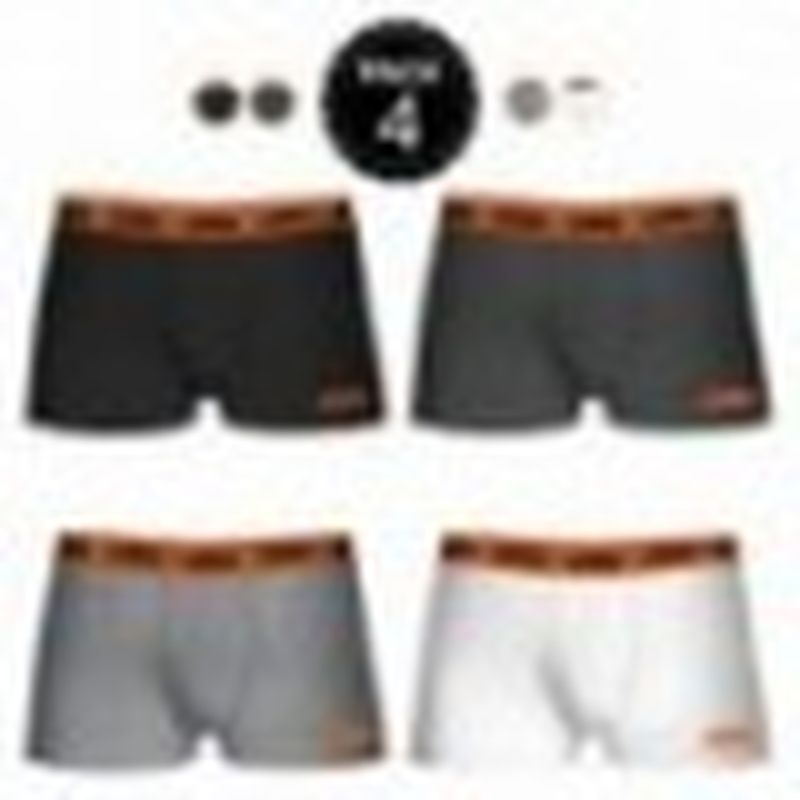 Set de 4 boxers KTM - colores surtidos - negro/gris oscuro/gris/blanco - Talla XL