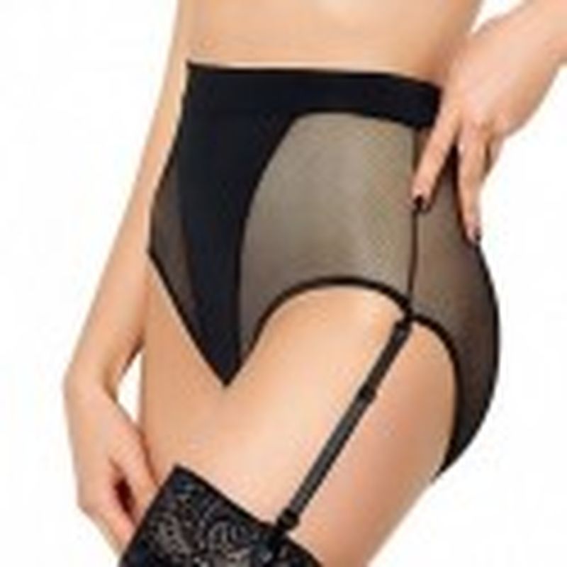 Ligueros Fishnet Negro