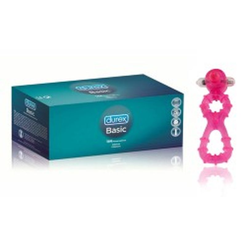 Set preservativos DUREX - Basic - y estimulador clítoris / anillo pene